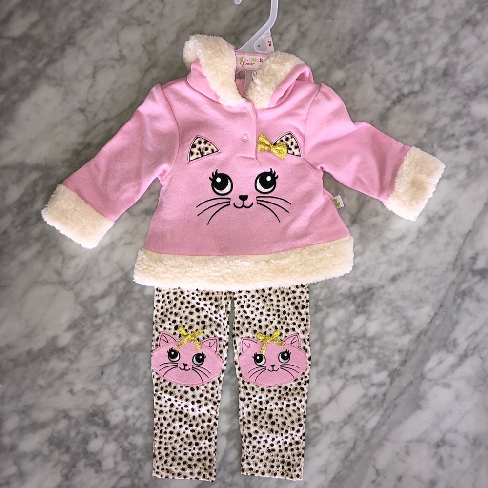 12 MONTH KITTY HOODIE LEGGING SET